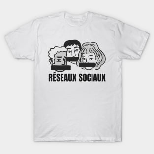 censure reseaux sociaux illustration T-Shirt